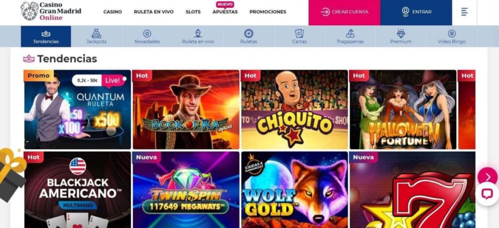 casino gran madrid online